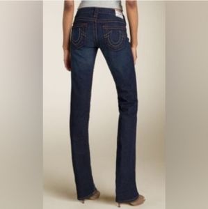 True Religion Dark Wash Johnny Straight Leg Jeans
